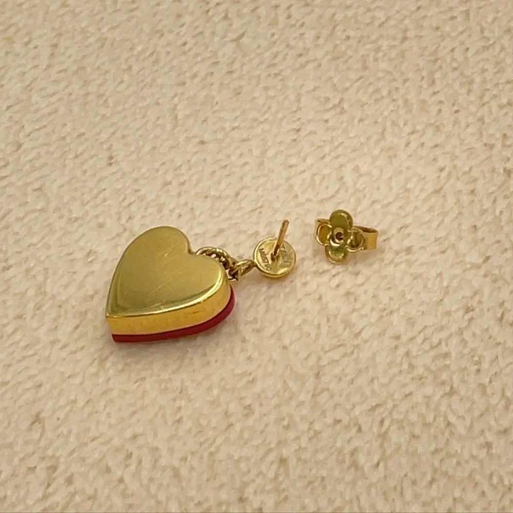 Louis Vuitton Sweet Monogram Heart Drop Earrings M68790
